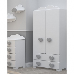 Bambino Casa Cuori Grandi Felici Baby - Гардероб Light Gray